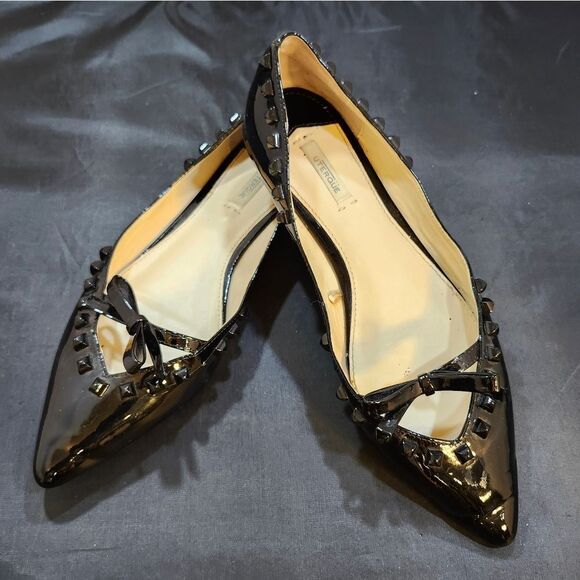 UTERQUE STUDDED TRIM POINTED TOE  SLIP-ON FLAT - Picture 13 of 14